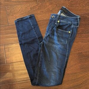 Genetic denim blue jeans